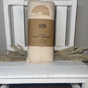 Rust Rainbow Muslin Blanket